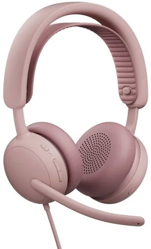 Фото: Гарнітура Logitech Zone Wired 2 Rose (981-001620) № 16 | KTC