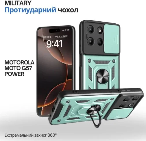 Фото: Чохол BeCover for Motorola Moto G57 Power - Military Dark Green (715516) № 11 | KTC