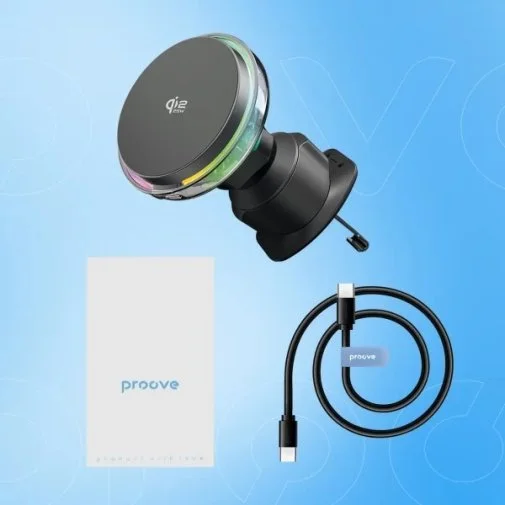 Фото: Кріплення для мобільного телефону Proove Light Crystal QI2 25W Gray (WHLC25002003) № 26 | KTC