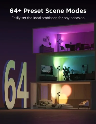 Фото: Торшер Govee H60B2 Tree Floor Lamp Black (H60B2311) № 11 | KTC