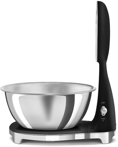 Ваги кухонні Smeg Style Aesthetic Glossy Black (KSF01BLWW)
