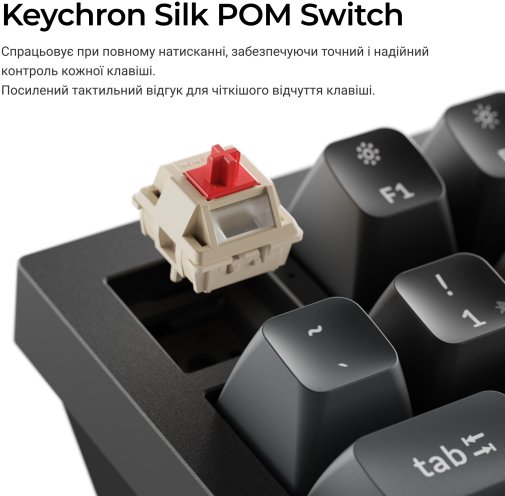 Клавіатура Keychron Q1 Ultra Keychron Red Switch RGB Black (Q1U-M1-UA)