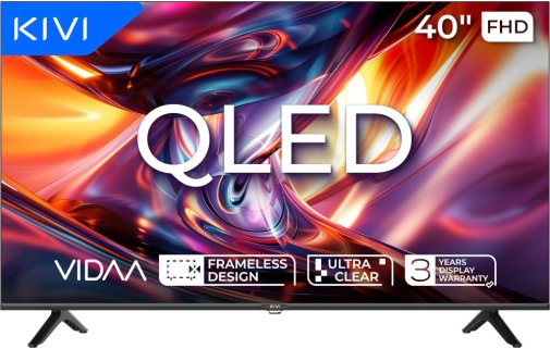 Телевізор QLED Kivi 40F9000HB (Smart TV, Wi-Fi, 1920x1080)