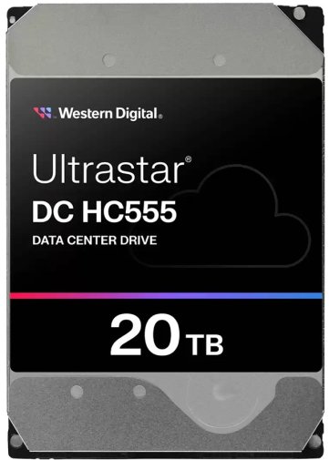 Жорсткий диск Western Digital Ultrastar DC HC555 SATA III 20TB (WUH722020CLE6L4)
