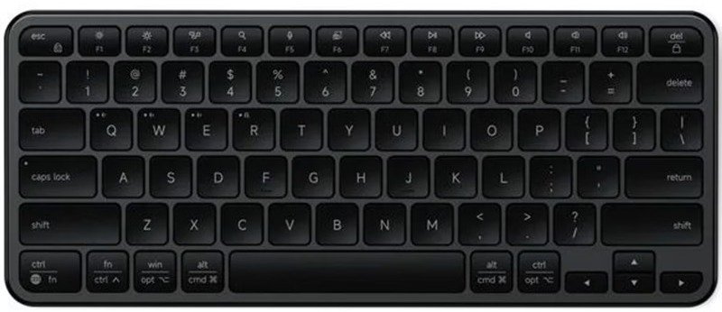 Клавіатура, Satechi Slim EX1 ENG/UKR WL/BT, Space Black