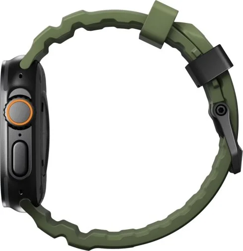 Фото: Ремінець Nomad for Apple Watch 46mm/49mm - Rocky Point Band Black Titanium Hardware Forest (NM014797858) № 17 | KTC
