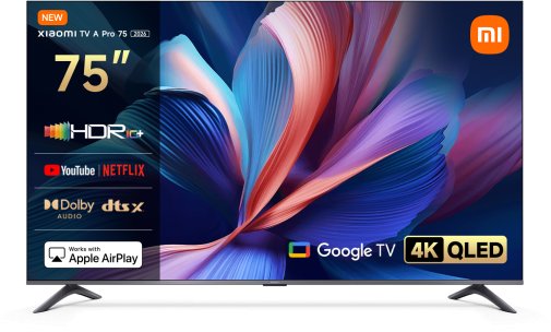 Телевізор QLED Xiaomi TV A Pro 75 2026 (Google TV, Wi-Fi, 3840x2160)