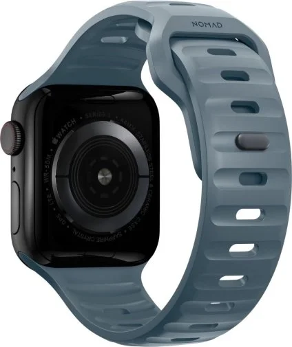Фото: Ремінець Nomad for Apple Watch 46mm/49mm - Sport Band Marine Blue (NM01133285) № 11 | KTC