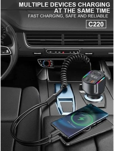 Фото: Автомобільний зарядний пристрій WUW C220 Black (6972573337408) № 18 | KTC