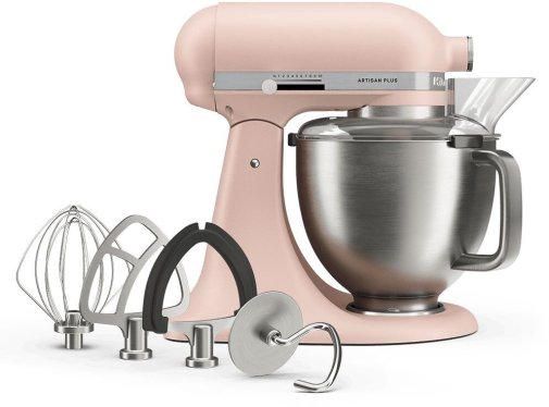 Планетарний міксер KitchenAid Artisan Plus 4.7L 5KSM50PKVE Feather Pink (5KSM50PKVEFT)