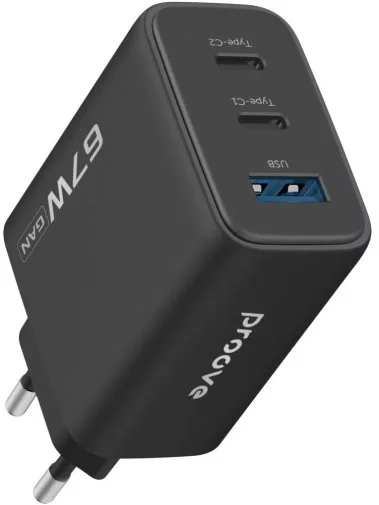 Фото: Зарядний пристрій Proove Silicone Power 2 67W Black (WCSP26120001) № 8 | KTC