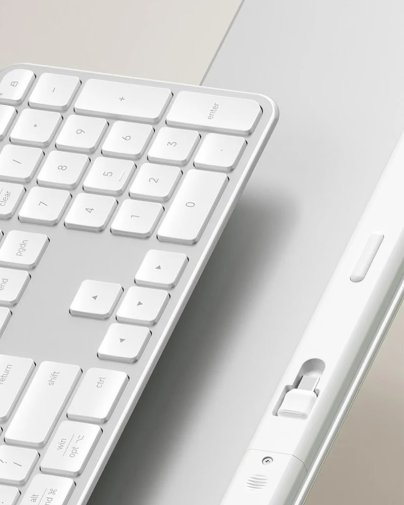 Клавіатура Satechi Slim EX3 ENG/UKR WL/BT Silver (ST-KEX3S-EN)