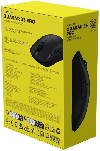 Фото: Миша Hator Quasar 3S Pro Black (HTM745) № 12 | KTC
