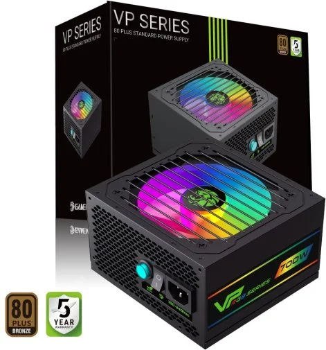 Фото: Блок живлення Gamemax 700W VP 700S RGB (VP 700S BK-RGB) № 18 | KTC