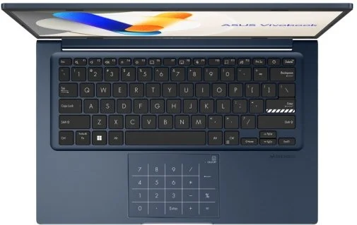 Фото: Ноутбук ASUS Vivobook 14 X1404VA-EB1527 Quiet Blue - 14" IPS 60 Гц / Intel Core 3 / 100U / DDR5 16 ГБ / PCI-E SSD 512 ГБ / Intel Graphics № 9 | KTC
