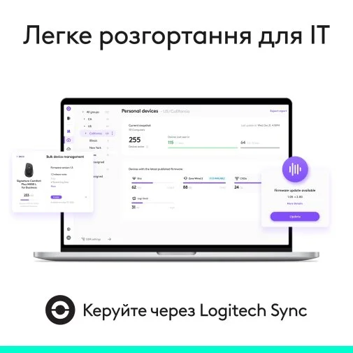 Фото: Миша Logitech Signature Comfort Plus M850 L for Business Graphite (910-007704) № 24 | KTC