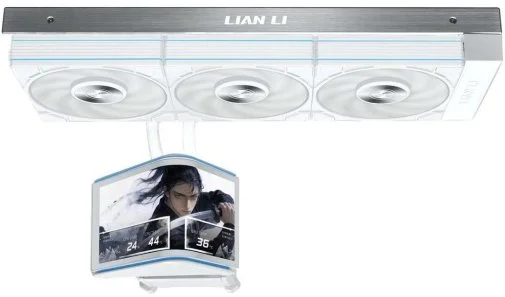 Фото: Система рідинного охолодження Lian-Li Hydroshift II OLED Curved 360 P28 White (G89.GHS2OLDC36PW.00) № 4 | KTC