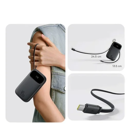 Фото: Батарея універсальна Baseus EnerFill FC31 Digital Display 20000mAh 45W Cosmic Black (P10082105123-00) № 10 | KTC
