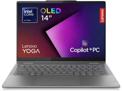 Фото: Ноутбук Lenovo Yoga 7 2-in-1 14ILL10 83JQ00HERA Luna Grey - 14" OLED 60 Гц / Intel Core Ultra 5 / 226V / DDR5 16 ГБ / PCI-E SSD 512 ГБ / Intel Arc graphics № 11 | KTC