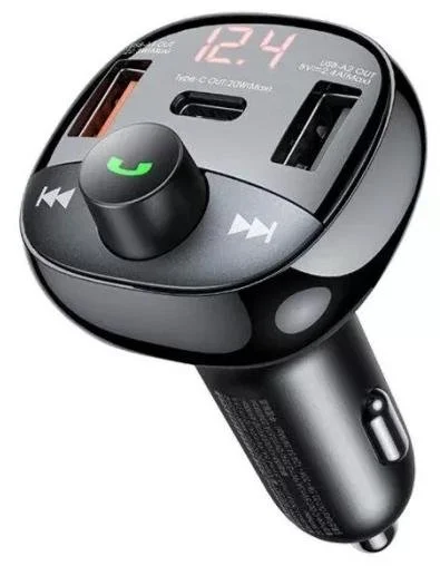 Фото: FM-Трансмітер + АЗП Remax RCC331 54.5W Black (6954851202288) № 5 | KTC