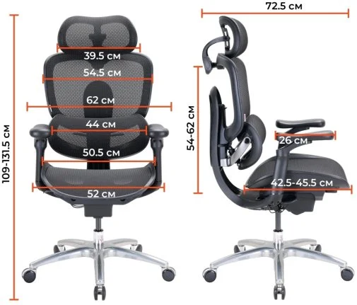Фото: Крісло SIHOO C300 Lite V2 White (C300-LITE-V2-B102) № 41 | KTC