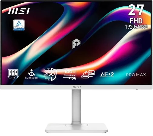 Фото: Монітор MSI Pro Max 271PHW E14 (PRO MAX 271PHW E14) - 27" IPS / 1920×1080 / 144 Гц / AMD FreeSync / Pivot / HAS № 14 | KTC