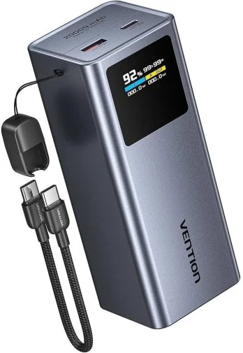 Фото: Батарея універсальна Vention Dash 20000mAh 100W Black (FKCH0) № 13 | KTC