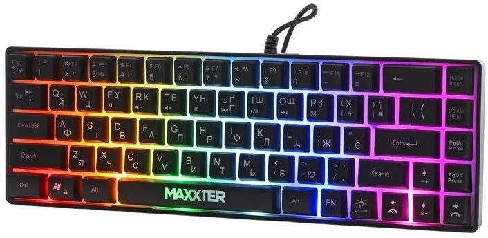Фото: Клавіатура Maxxter KBG-C03BUL-UA USB Black № 10 | KTC