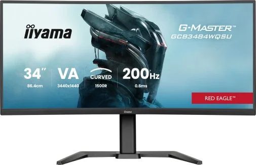 Фото: Монітор iiyama G-MASTER GCB3484WQSU-B2 Black - 34" VA / 3440x1440 / 200 Гц / AMD FreeSync Premium, Adaptive Sync / HAS № 12 | KTC