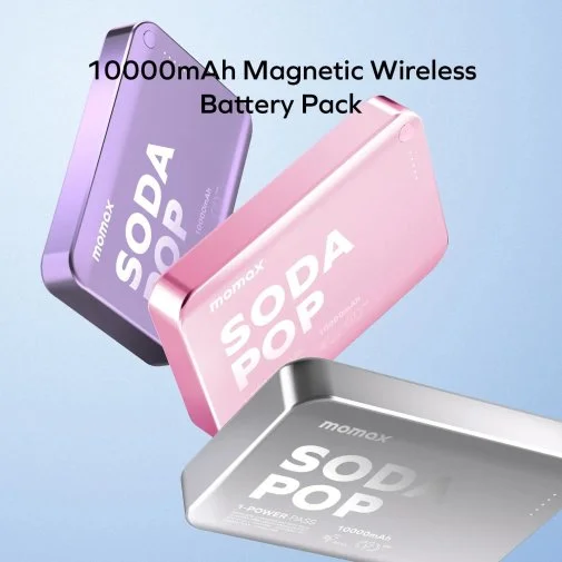 Фото: Батарея універсальна Momax 1-Power Pass 10000mAh 20W / Qi 15W Purple (IP166U) № 31 | KTC