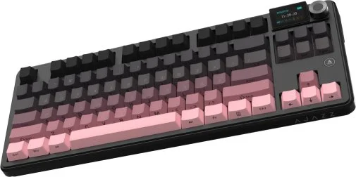 Фото: Клавіатура Ajazz MK87 Pitaya Switch WL/BT/USB Black/Pink (MK87-P-S-P) № 27 | KTC
