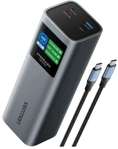 Фото: Батарея універсальна Vention FKEH0 27000mAh 140W Gray № 10 | KTC