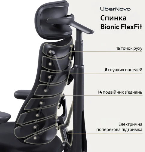 Фото: Крісло LiberNovo Omni Gen Graphite 48cm (CP-GW-1000088-00-05) № 28 | KTC