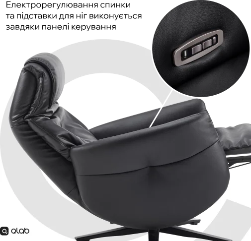 Фото: Крісло Qlab RC268B Black № 29 | KTC