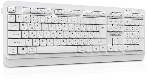 Фото: Клавіатура Real-EL RK-761W Wireless White (EL123100059) № 13 | KTC