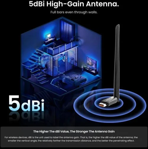 Фото: Wi-Fi адаптер Vention KDXB0 Wi-Fi 6 / BL 5.4 № 12 | KTC