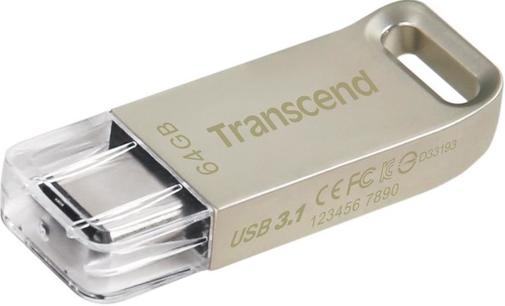 Флешка Type-C Transcend 850 64 ГБ (TS64GJF850S)