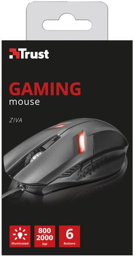 Мишка Trust Ziva Gaming чорна