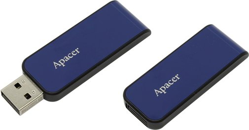 Флешка USB Apacer AH334 8 ГБ (AP8GAH334U-1) синя