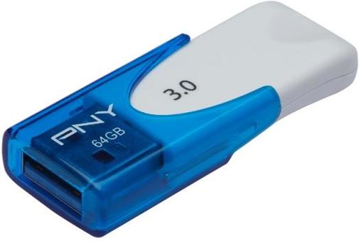 Флешка USB PNY Attache 4 64 (FD64ATT430-EF) синій