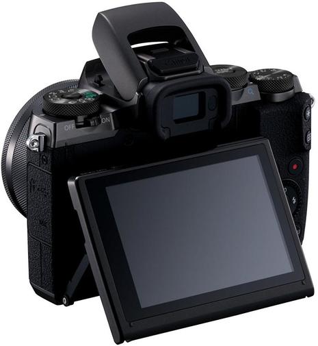 Цифрова фотокамера Canon EOS M5 Kit 15-45 мм IS STM чорна