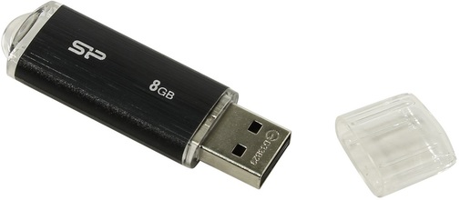 Флешка USB Silicon Power Ultima U02 8GB SP008GBUF2U02V1K Black