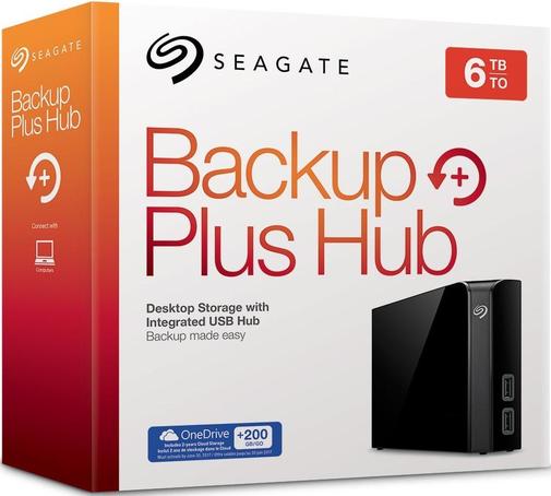 Зовнішній жорсткий диск Seagate Backup Plus Hub 6 TB STEL6000200 Black