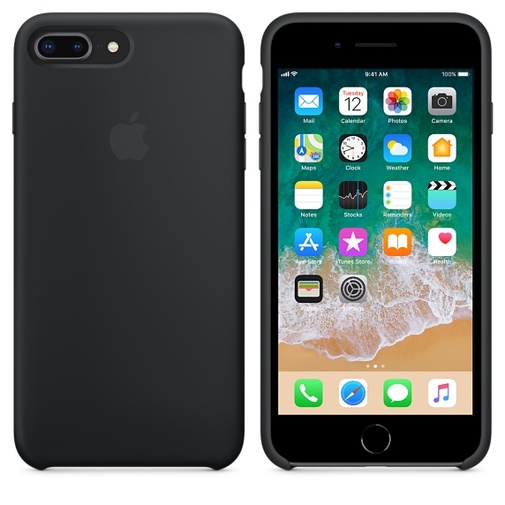 Чохол Apple for iPhone 8 Plus / 7 Plus - Silicone Case Black (MQGW2ZM/A)