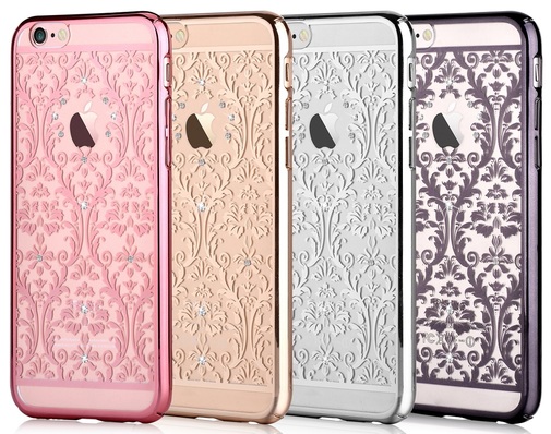 Чохол Devia for iPhone 6/6S - Crystal Baroque Rose Gold (6952897978716)