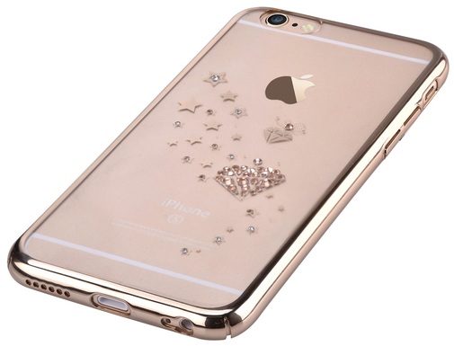 Чохол Devia for iPhone 6/6S - Crystal Starry Champagne Gold
