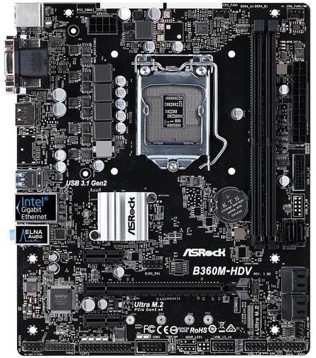  Материнська плата AsRock B360M-HDV