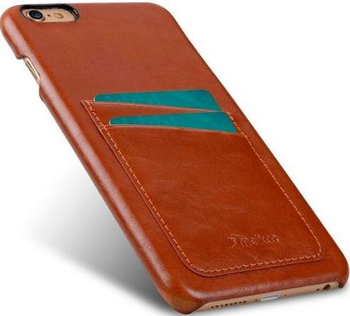 iPhone 6 Plus - M PU Leather Dual Card Brown