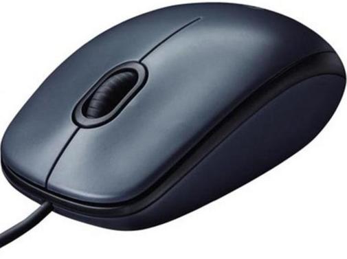 Миша Logitech Corded Mouse M100 Gray (910-005003)