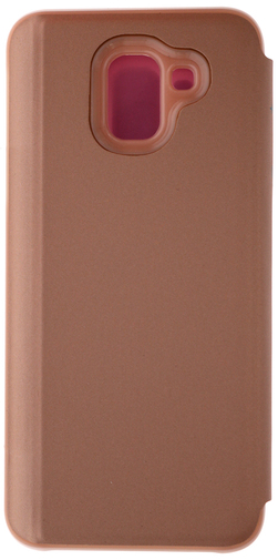 for Samsung J6 2018 - MIRROR View cover Rose Gold